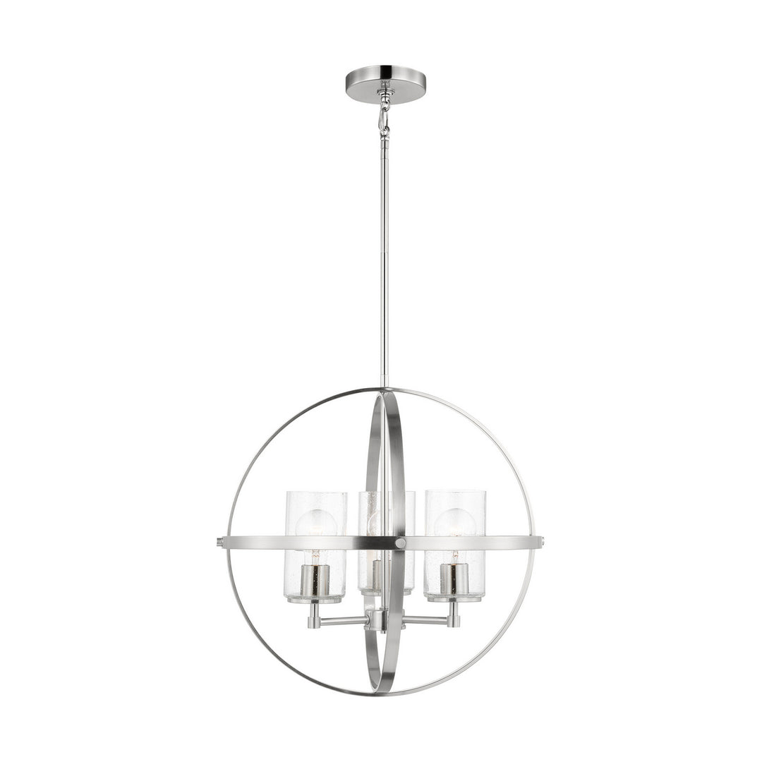 Alturas Three Light Chandelier in Brushed Nickel - available from The Lighting Shoppe, trusted by Canadian homeowners