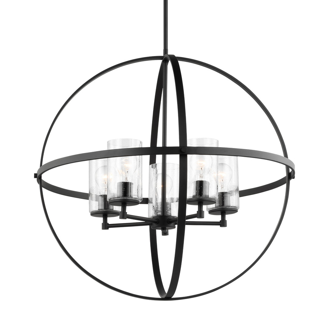 Generation Lighting Canada - 3124675-112 - Five Light Chandelier - Alturas - Midnight Black