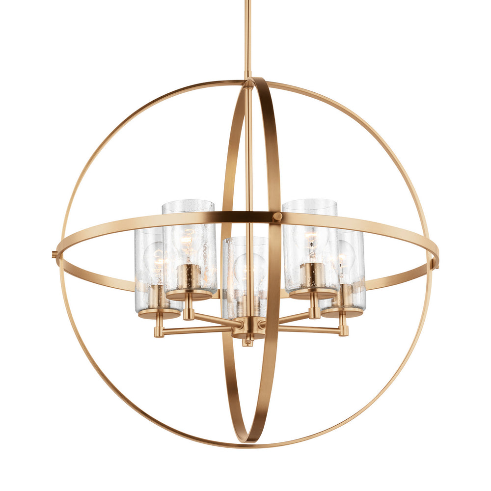 Generation Lighting Canada - 3124675-848 - Five Light Chandelier - Alturas - Satin Brass