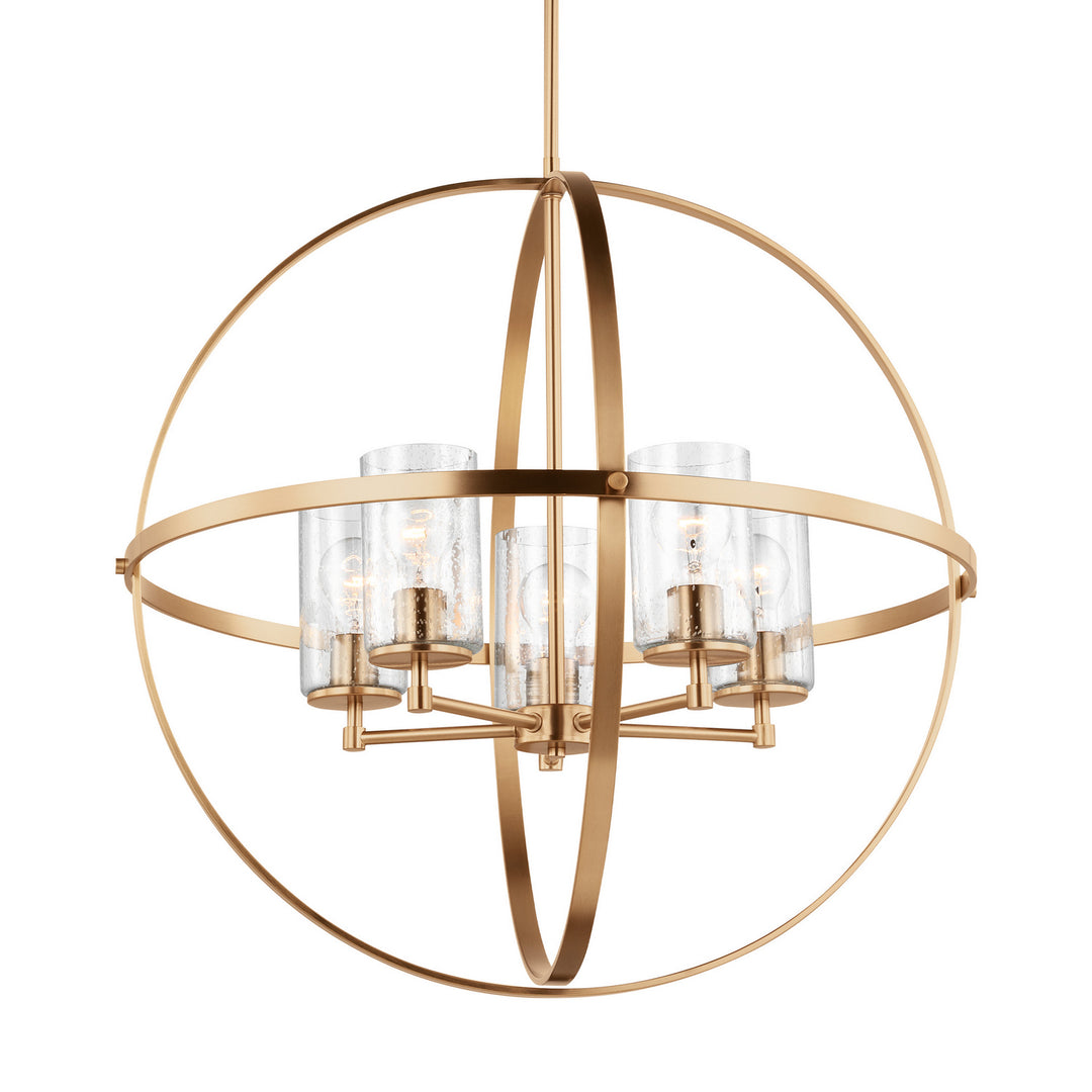 Generation Lighting Canada - 3124675-848 - Five Light Chandelier - Alturas - Satin Brass
