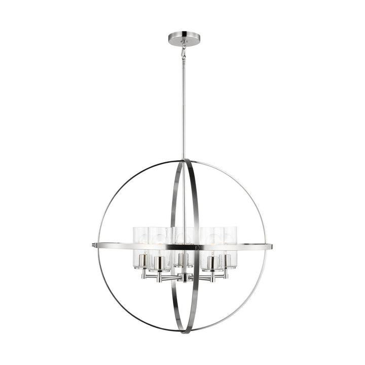 Generation Lighting Canada - 3124675-962 - Five Light Chandelier - Alturas - Brushed Nickel