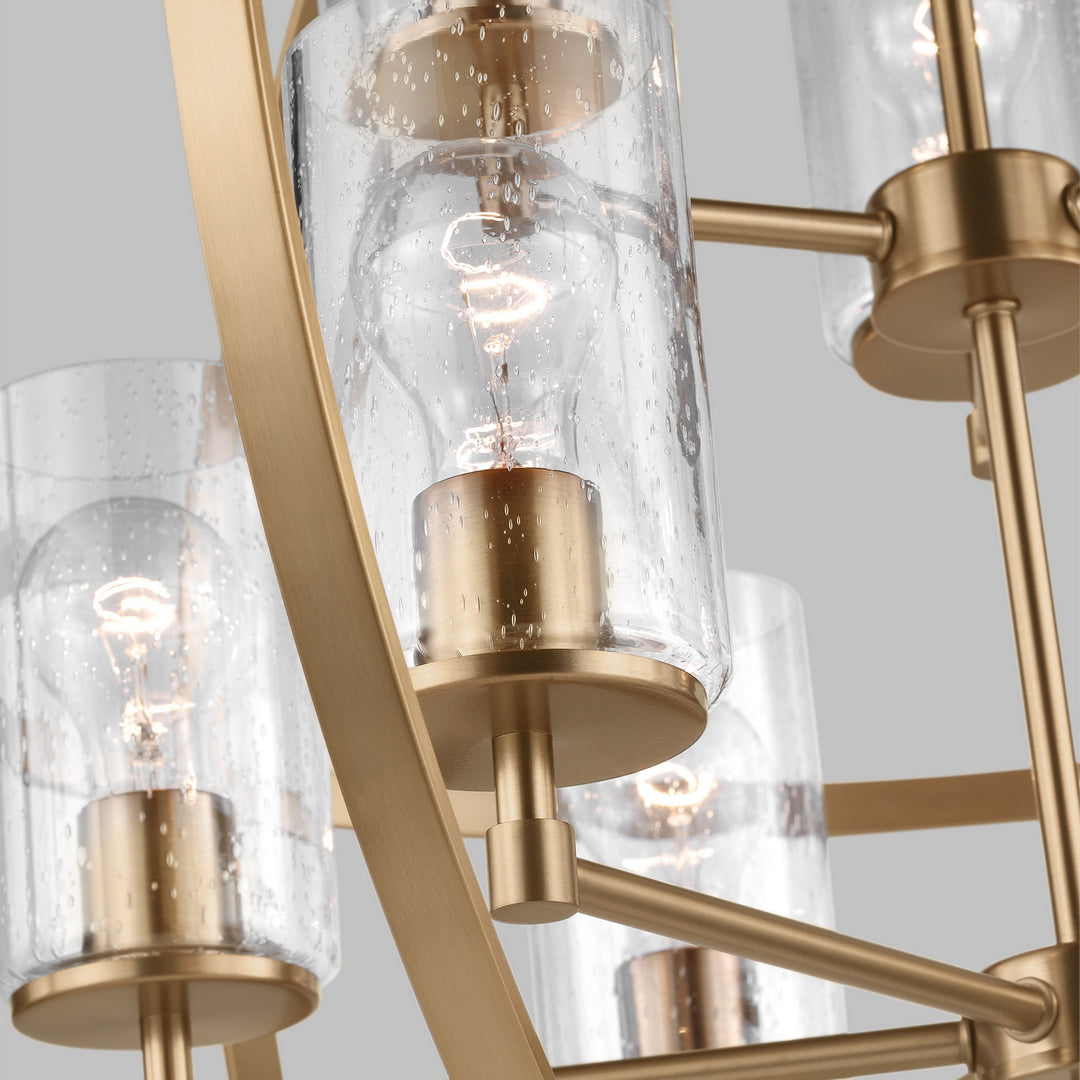 Generation Lighting Canada - 3124679-848 - Nine Light Chandelier - Alturas - Satin Brass