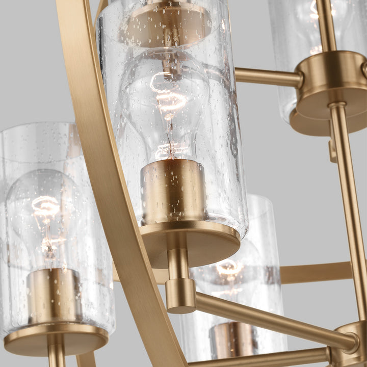 Generation Lighting Canada - 3124679-848 - Nine Light Chandelier - Alturas - Satin Brass