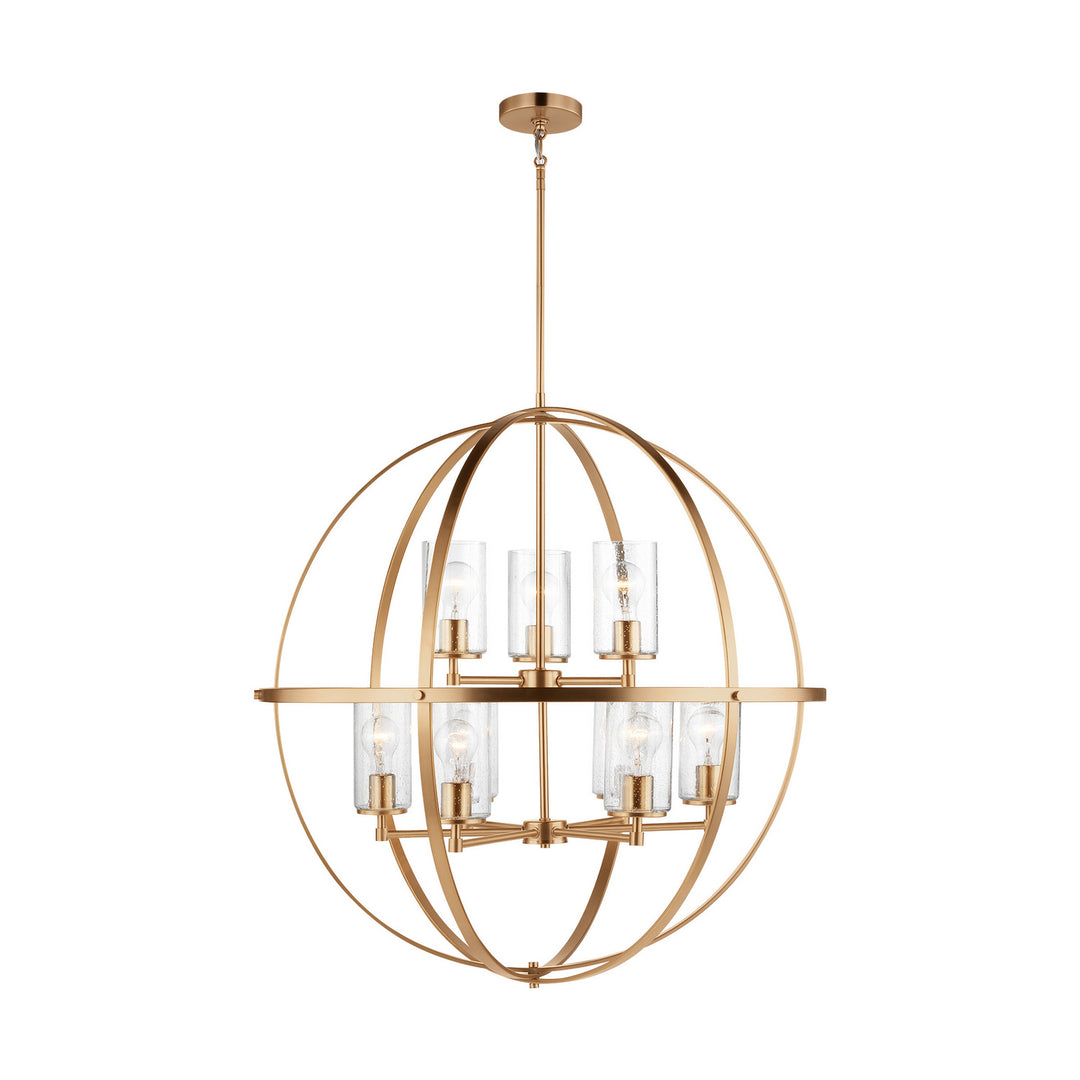 Generation Lighting Canada - 3124679-848 - Nine Light Chandelier - Alturas - Satin Brass