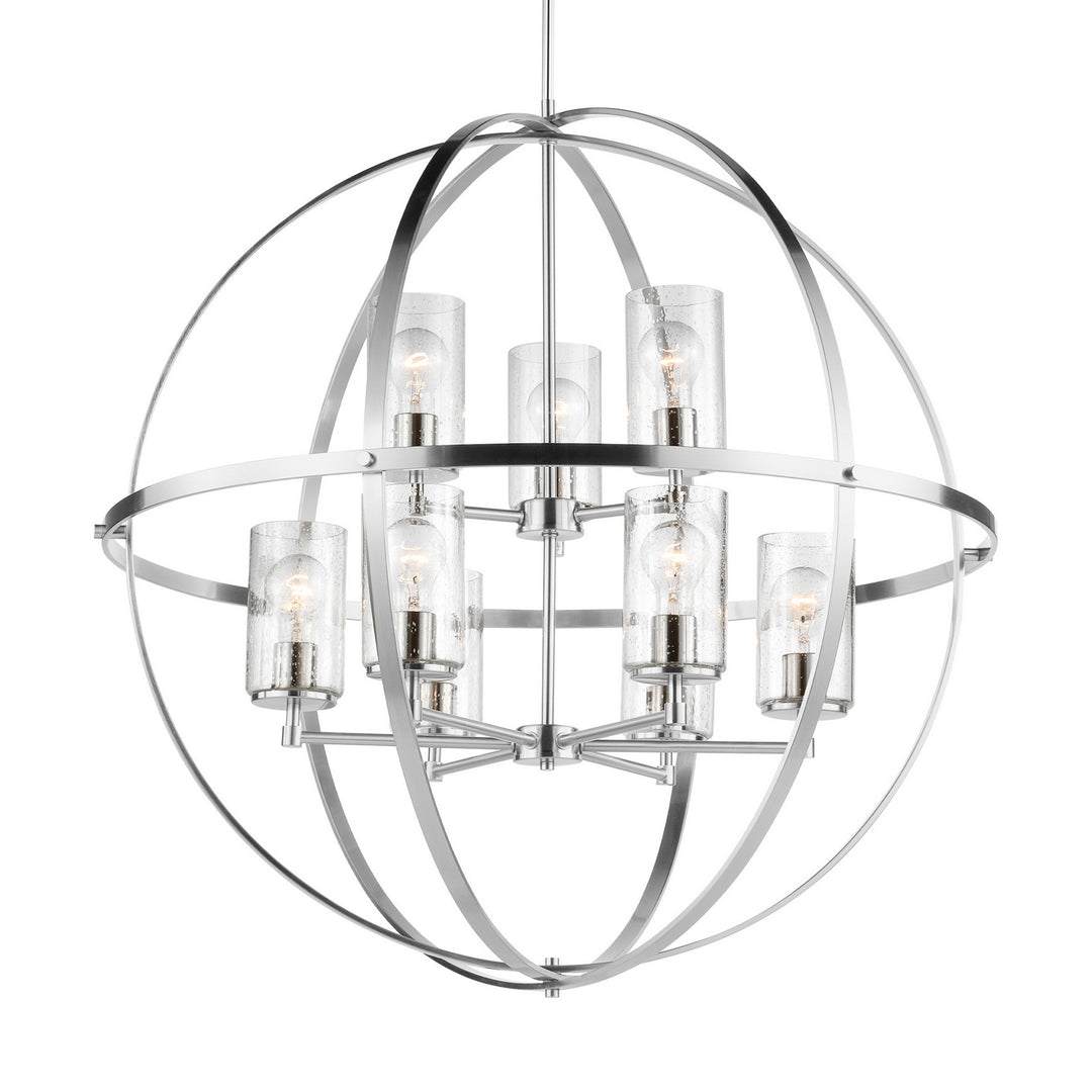 Generation Lighting Canada - 3124679-962 - Nine Light Chandelier - Alturas - Brushed Nickel