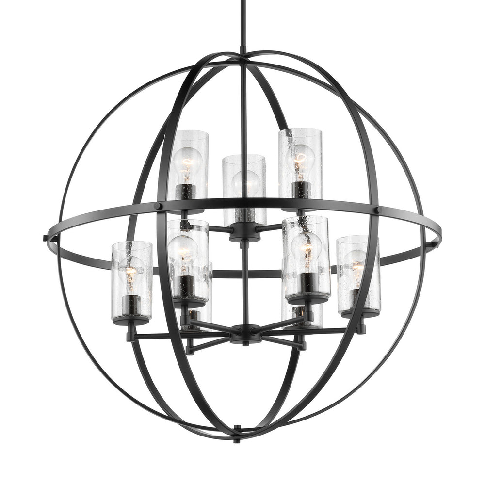 Generation Lighting Canada - 3124679-112 - Nine Light Chandelier - Alturas - Midnight Black