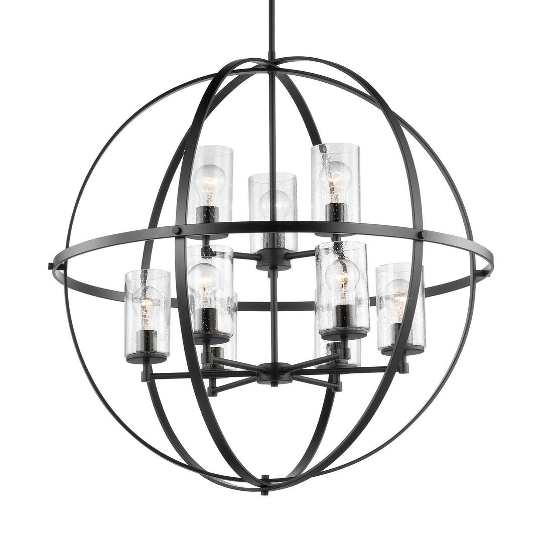 Generation Lighting Canada - 3124679-112 - Nine Light Chandelier - Alturas - Midnight Black