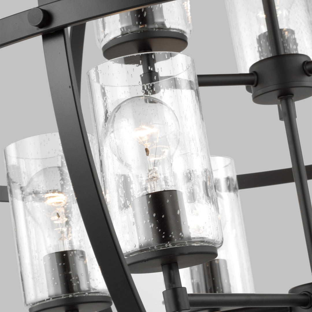 Generation Lighting Canada - 3124679-112 - Nine Light Chandelier - Alturas - Midnight Black