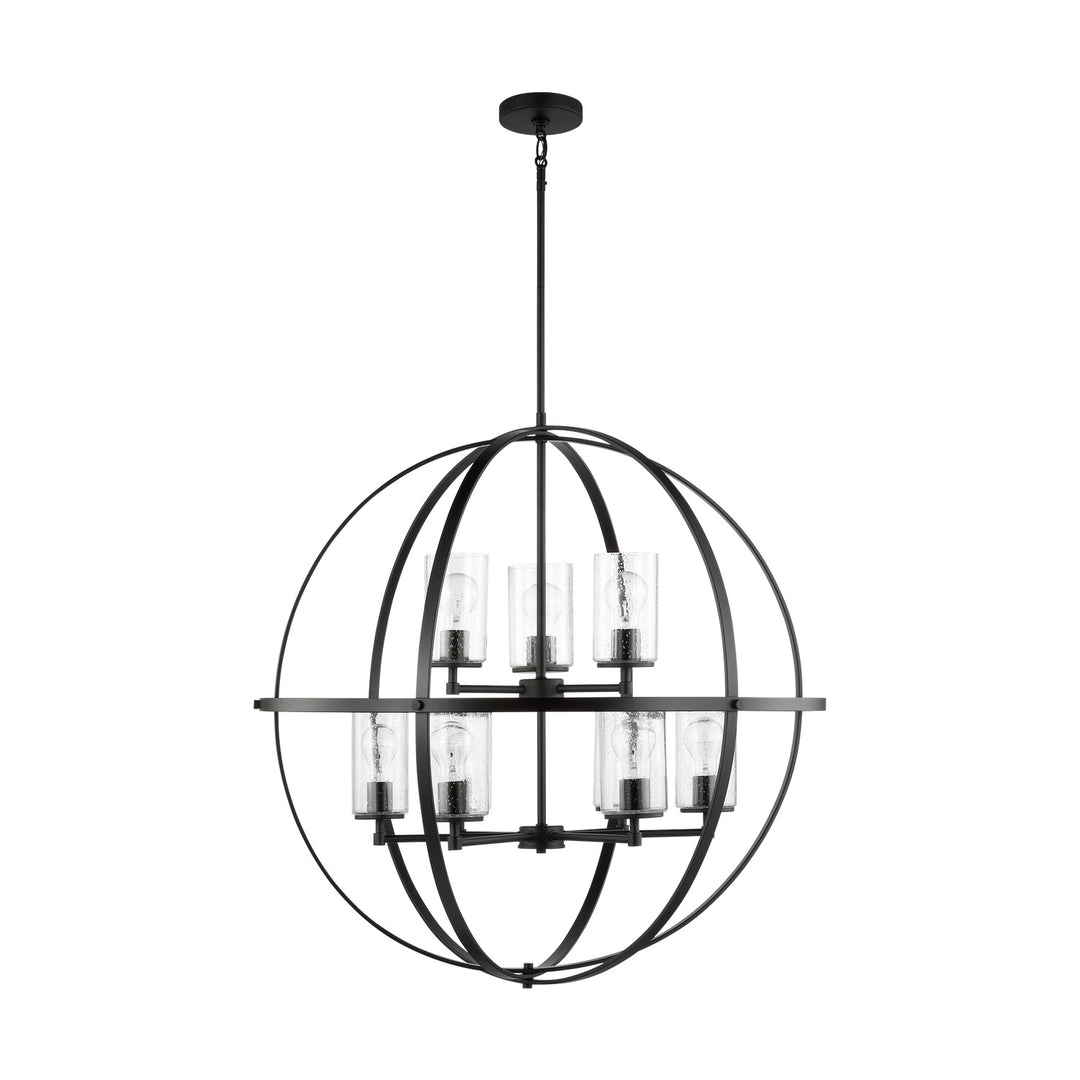 Generation Lighting Canada - 3124679-112 - Nine Light Chandelier - Alturas - Midnight Black