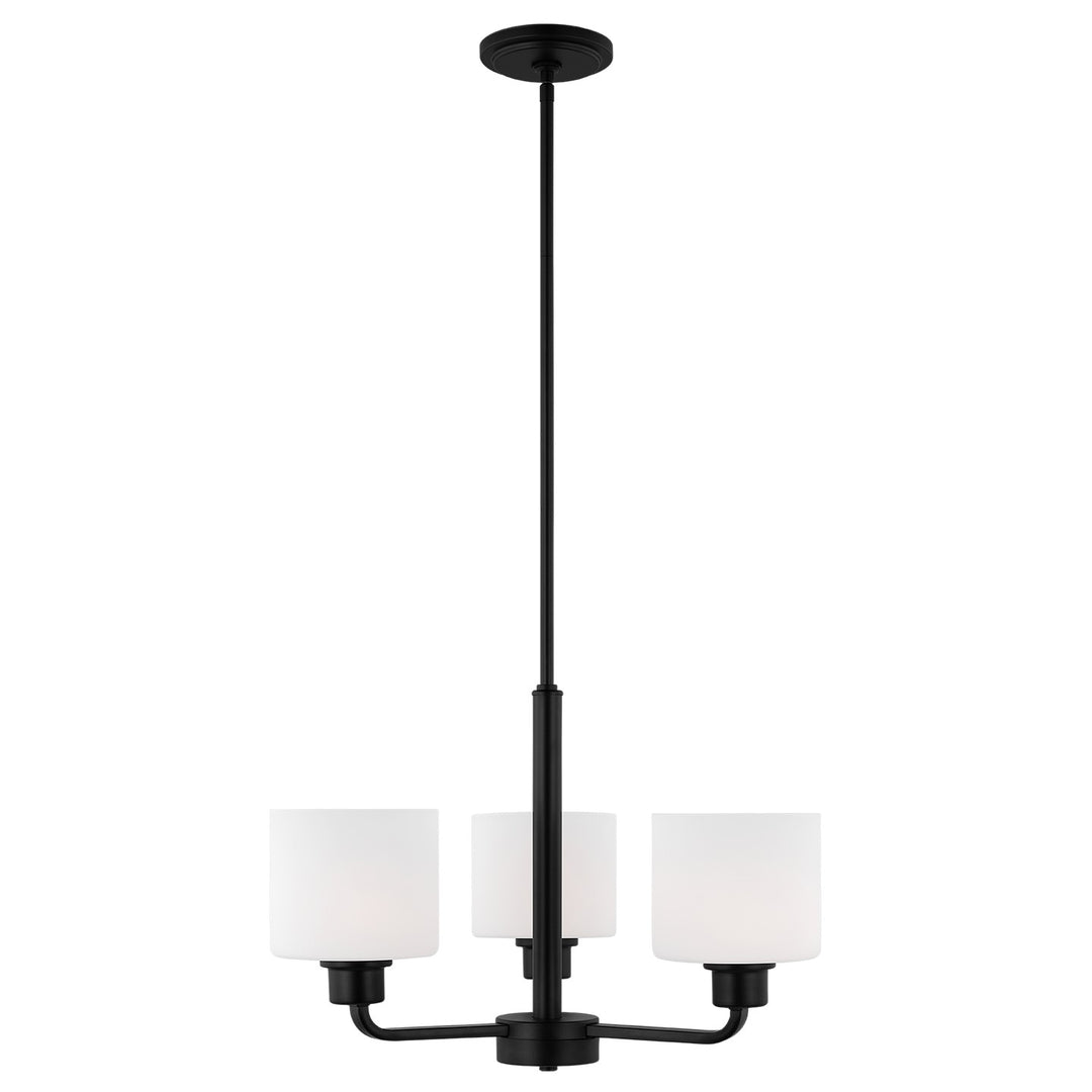 Generation Lighting Canada - 3128803-112 - Three Light Chandelier - Canfield - Midnight Black