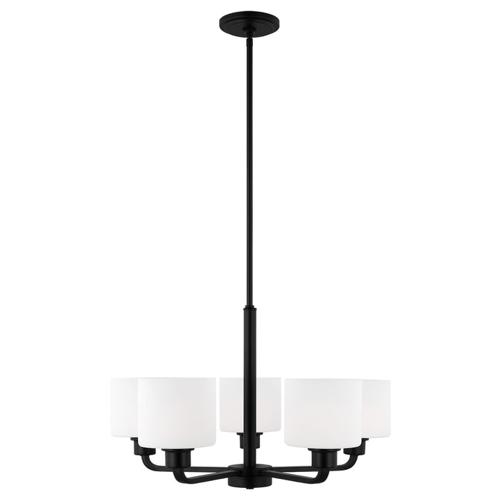 Generation Lighting Canada - 3128805-112 - Five Light Chandelier - Canfield - Midnight Black