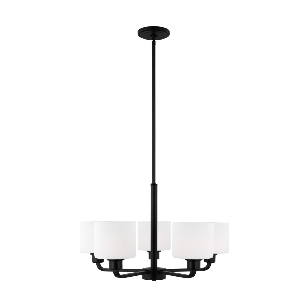 Generation Lighting Canada - 3128805EN3-112 - Five Light Chandelier - Canfield - Midnight Black