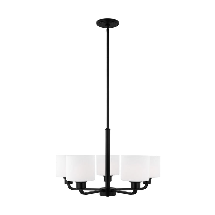Generation Lighting Canada - 3128805EN3-112 - Five Light Chandelier - Canfield - Midnight Black