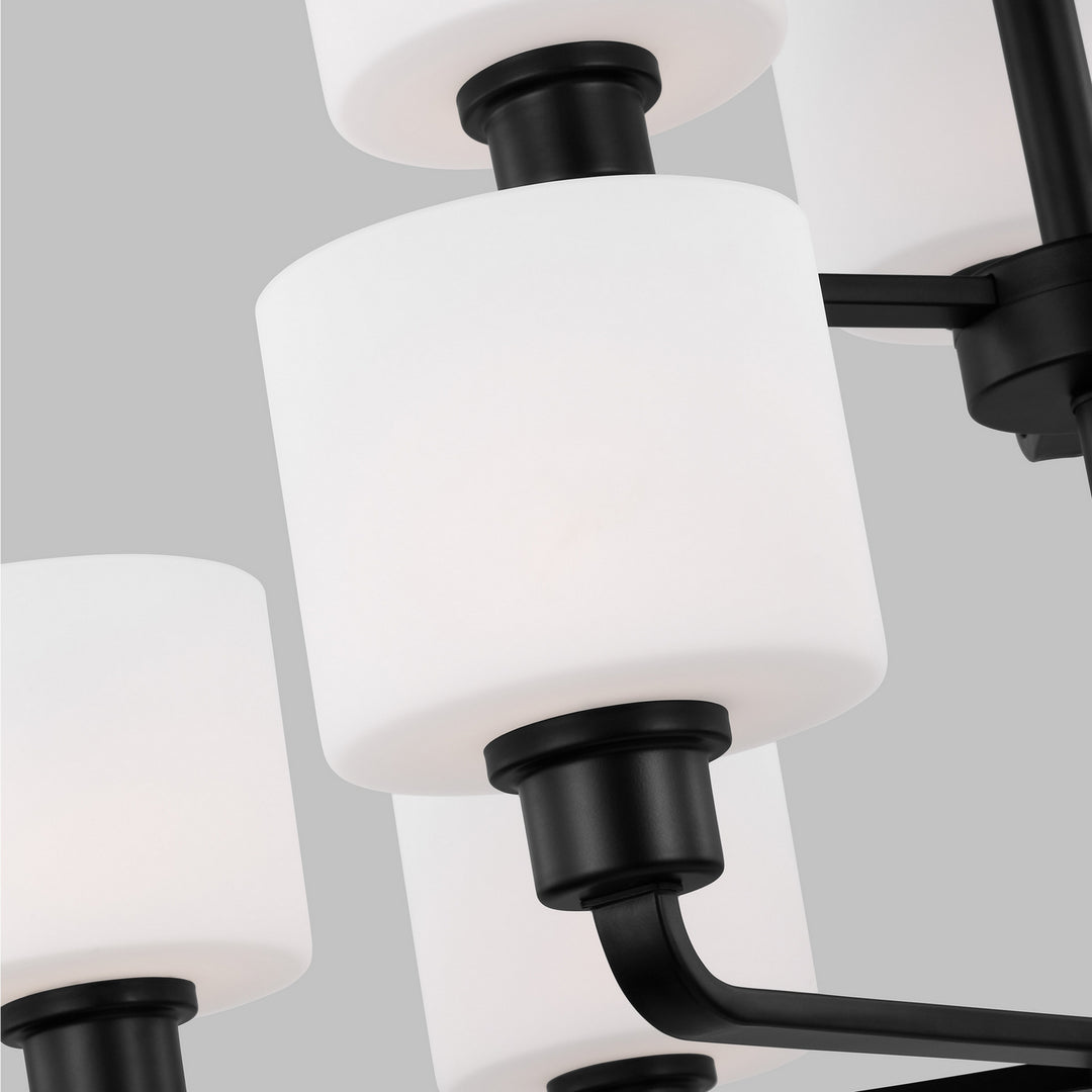 Generation Lighting Canada - 3128809-112 - Nine Light Chandelier - Canfield - Midnight Black