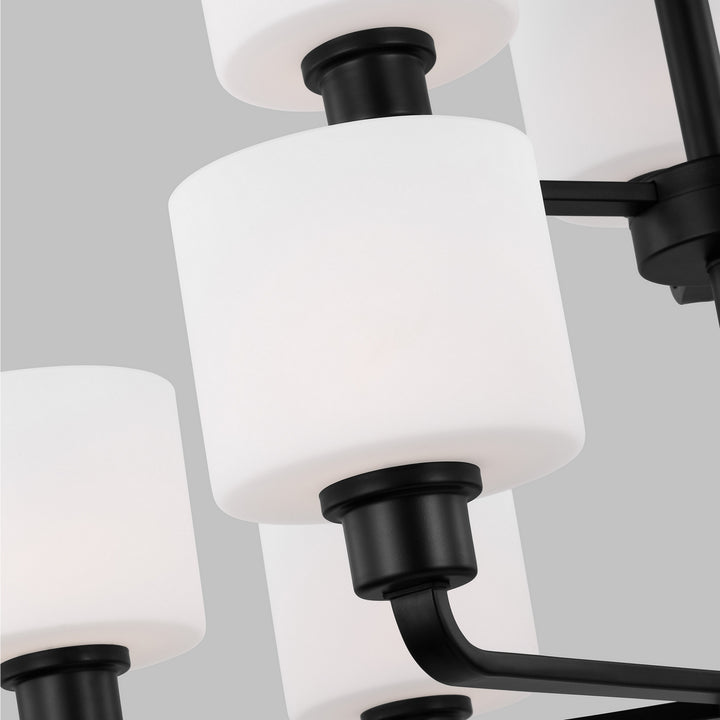 Generation Lighting Canada - 3128809-112 - Nine Light Chandelier - Canfield - Midnight Black