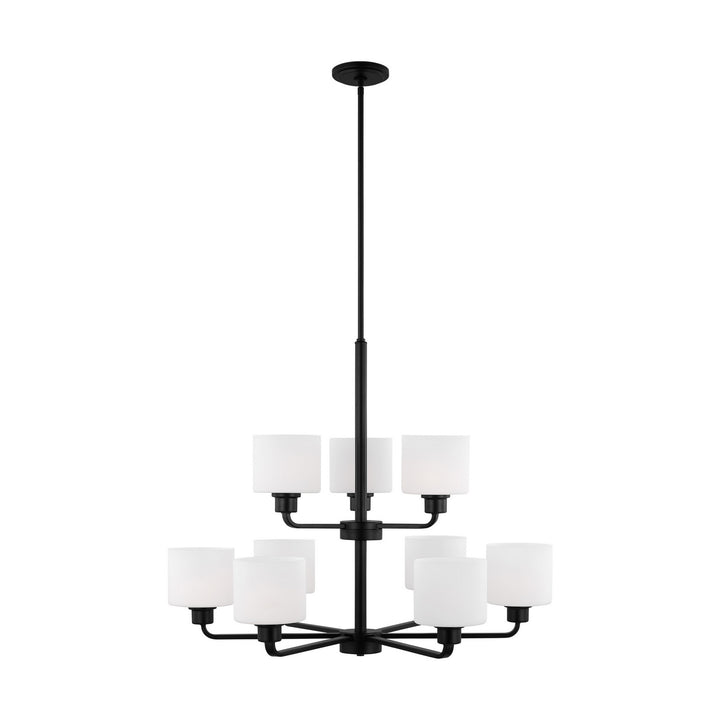 Generation Lighting Canada - 3128809EN3-112 - Nine Light Chandelier - Canfield - Midnight Black