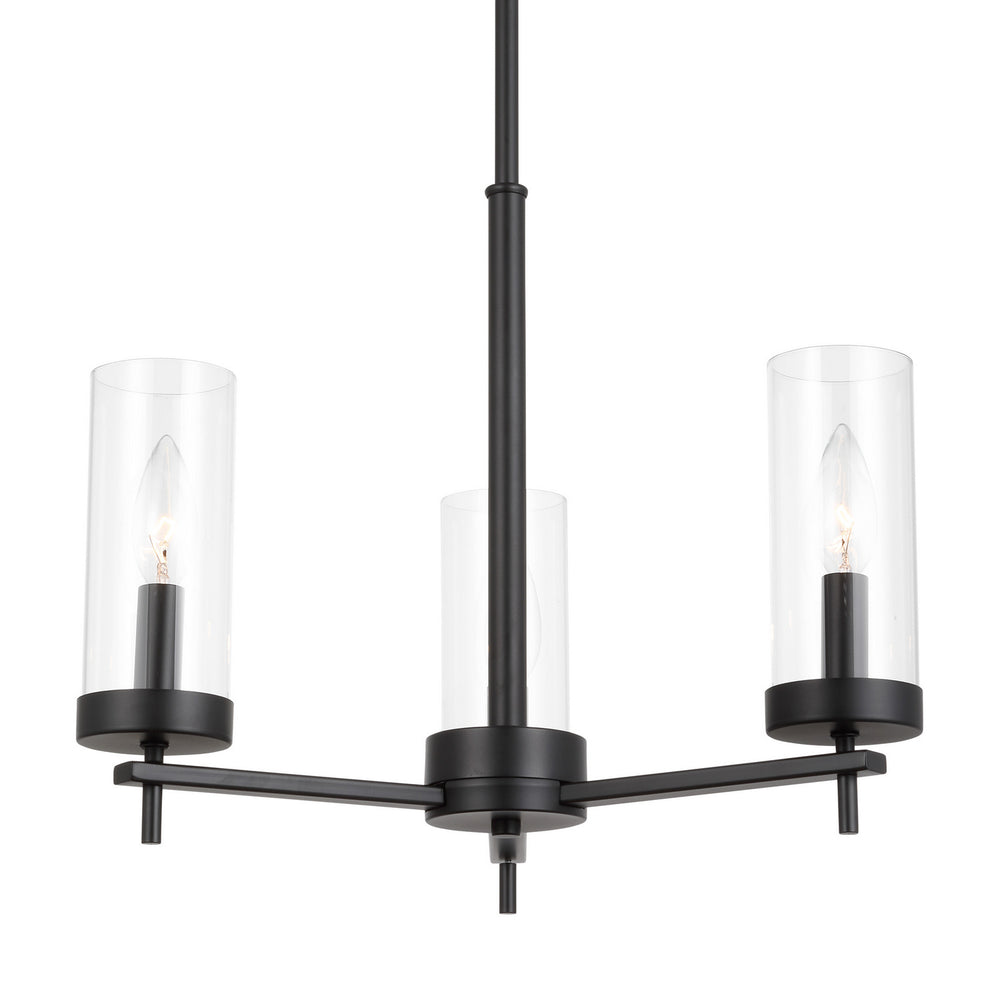 Visual Comfort Studio Canada - 3190303-112 - Three Light Chandelier - Zire - Midnight Black