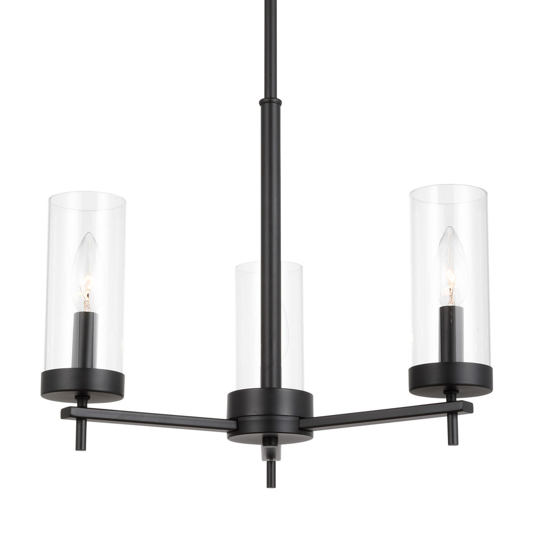 Visual Comfort Studio Canada - 3190303EN-112 - Three Light Chandelier - Zire - Midnight Black
