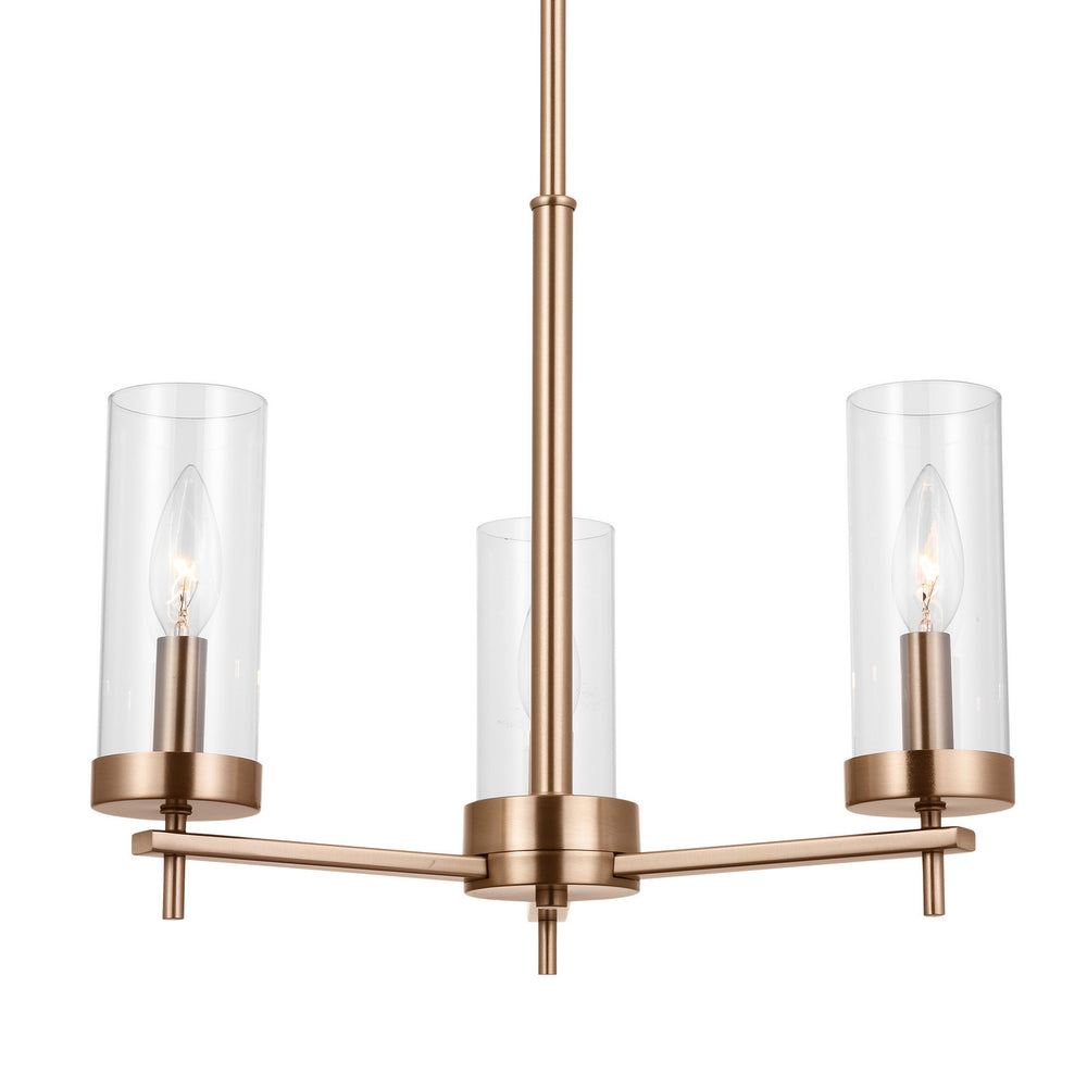 Visual Comfort Studio Canada - 3190303EN-848 - Three Light Chandelier - Zire - Satin Brass