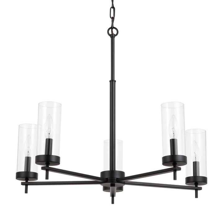 Visual Comfort Studio Canada - 3190305-112 - Five Light Chandelier - Zire - Midnight Black