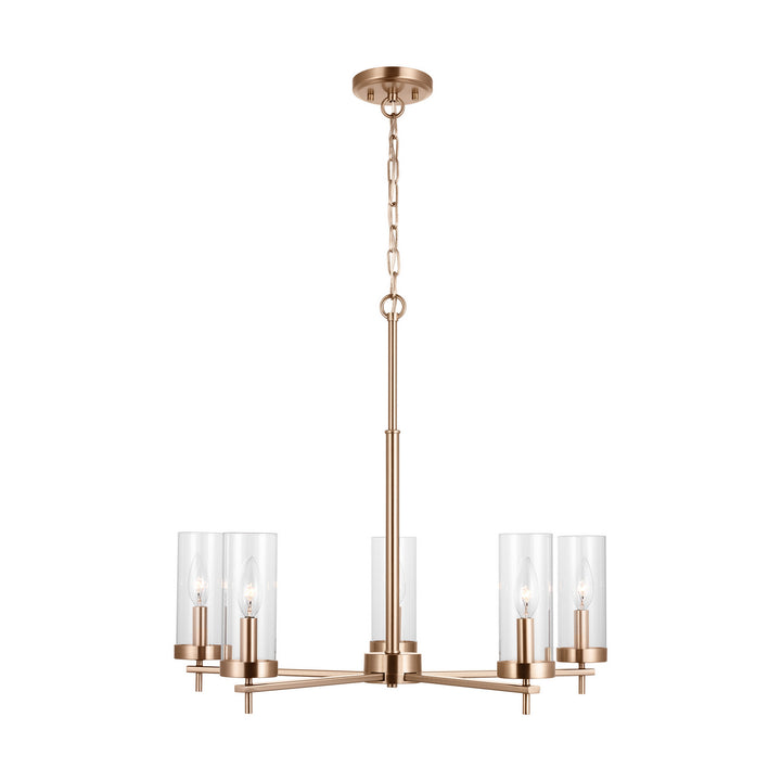 Visual Comfort Studio Canada - 3190305-848 - Five Light Chandelier - Zire - Satin Brass