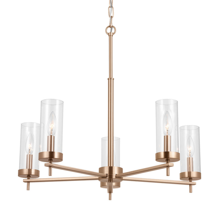 Visual Comfort Studio Canada - 3190305EN-848 - Five Light Chandelier - Zire - Satin Brass