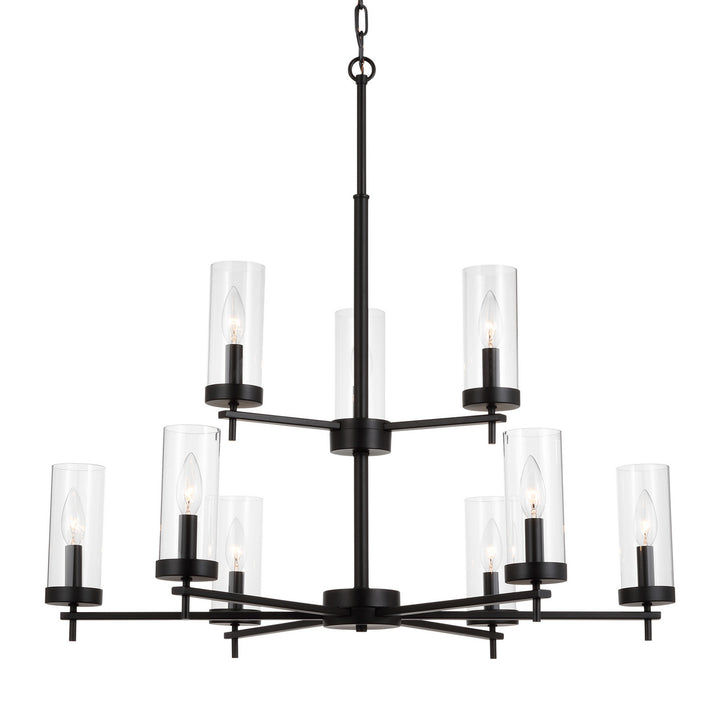 Visual Comfort Studio Canada - 3190309-112 - Nine Light Chandelier - Zire - Midnight Black