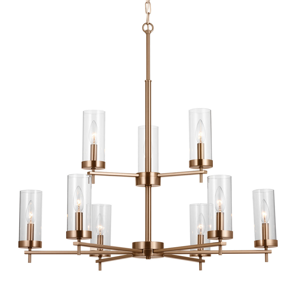 Visual Comfort Studio Canada - 3190309-848 - Nine Light Chandelier - Zire - Satin Brass