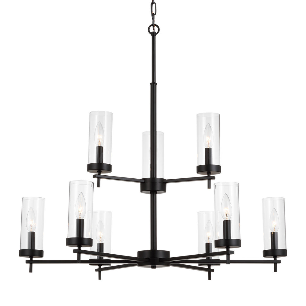 Visual Comfort Studio Canada - 3190309EN-112 - Nine Light Chandelier - Zire - Midnight Black