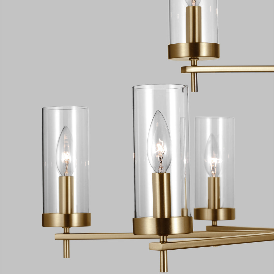 Visual Comfort Studio Canada - 3190309EN-848 - Nine Light Chandelier - Zire - Satin Brass