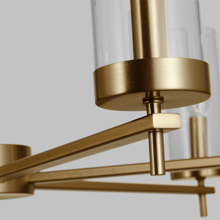 Visual Comfort Studio Canada - 3190309EN-848 - Nine Light Chandelier - Zire - Satin Brass