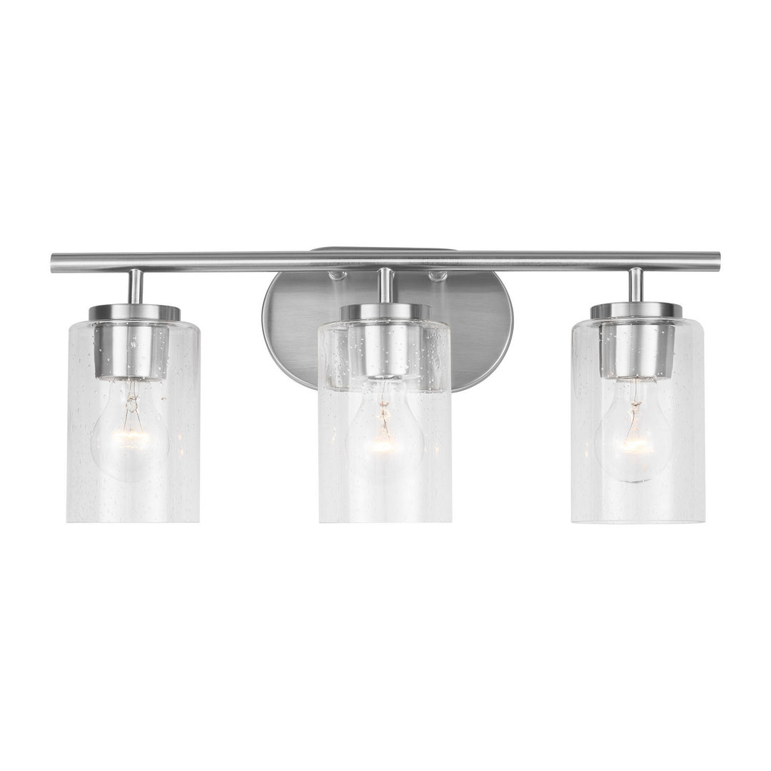 Oslo Three Light Wall / Bath in Brushed Nickel - available from The Lighting Shoppe, trusted by Canadian homeowners
