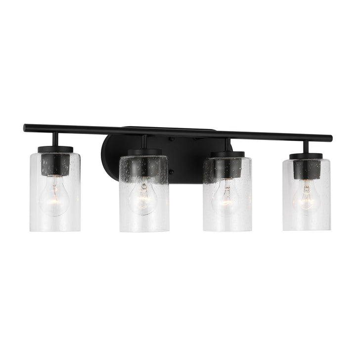 Generation Lighting Canada - 41173-112 - Four Light Wall / Bath - Oslo - Midnight Black