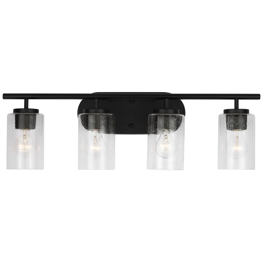 Oslo Four Light Wall / Bath in Midnight Black - available from The Lighting Shoppe, trusted by Canadian homeowners