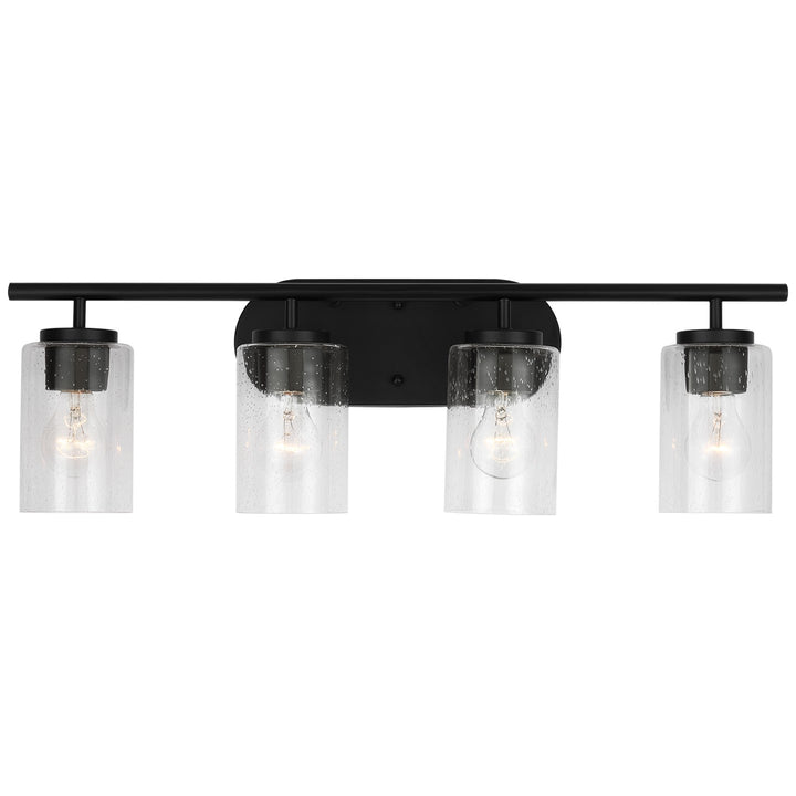 Oslo Four Light Wall / Bath in Midnight Black - available from The Lighting Shoppe, trusted by Canadian homeowners