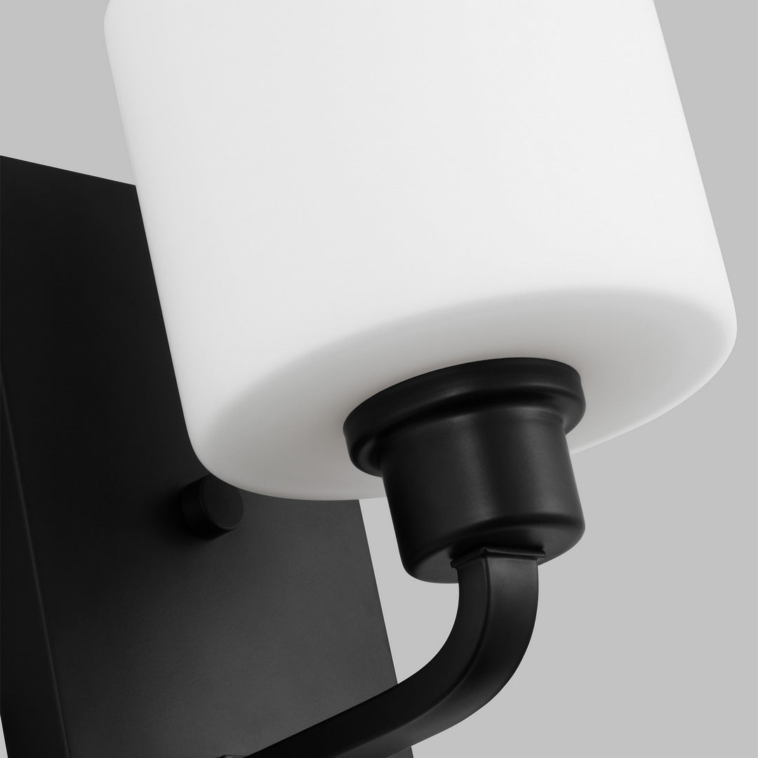 Generation Lighting Canada - 4128801-112 - One Light Wall / Bath Sconce - Canfield - Midnight Black