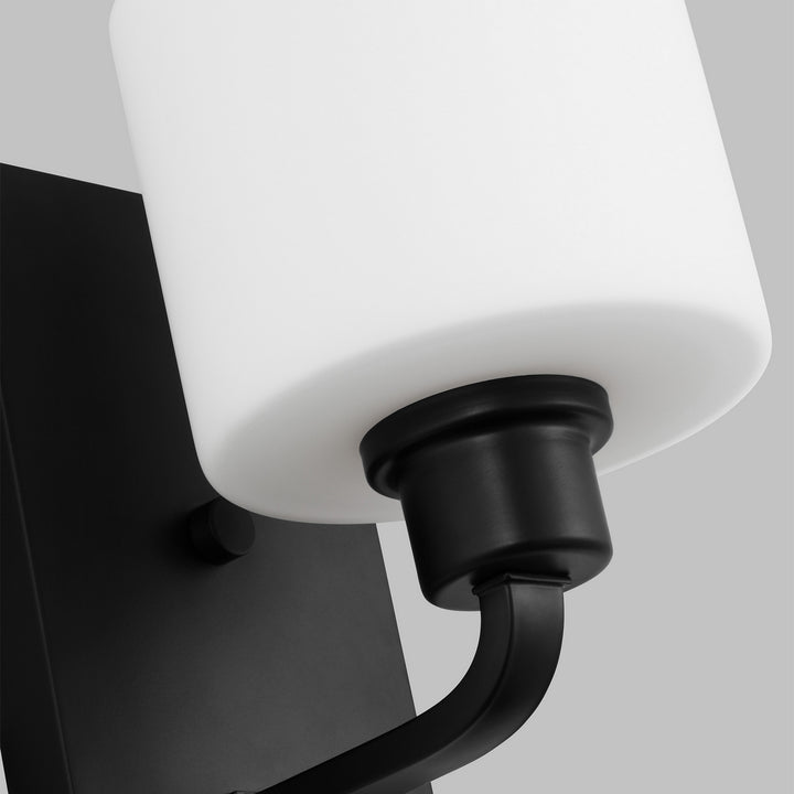 Generation Lighting Canada - 4128801-112 - One Light Wall / Bath Sconce - Canfield - Midnight Black