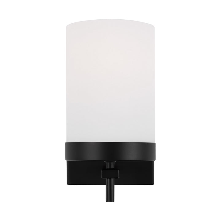 Zire One Light Wall / Bath Sconce in Midnight Black - available from The Lighting Shoppe, trusted by Canadian homeowners