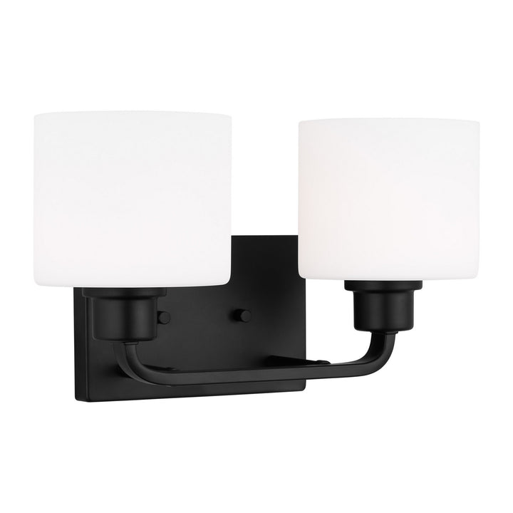 Generation Lighting Canada - 4428802-112 - Two Light Wall / Bath - Canfield - Midnight Black