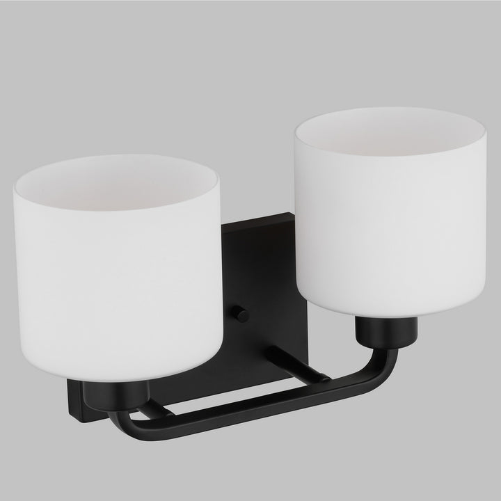 Generation Lighting Canada - 4428802-112 - Two Light Wall / Bath - Canfield - Midnight Black