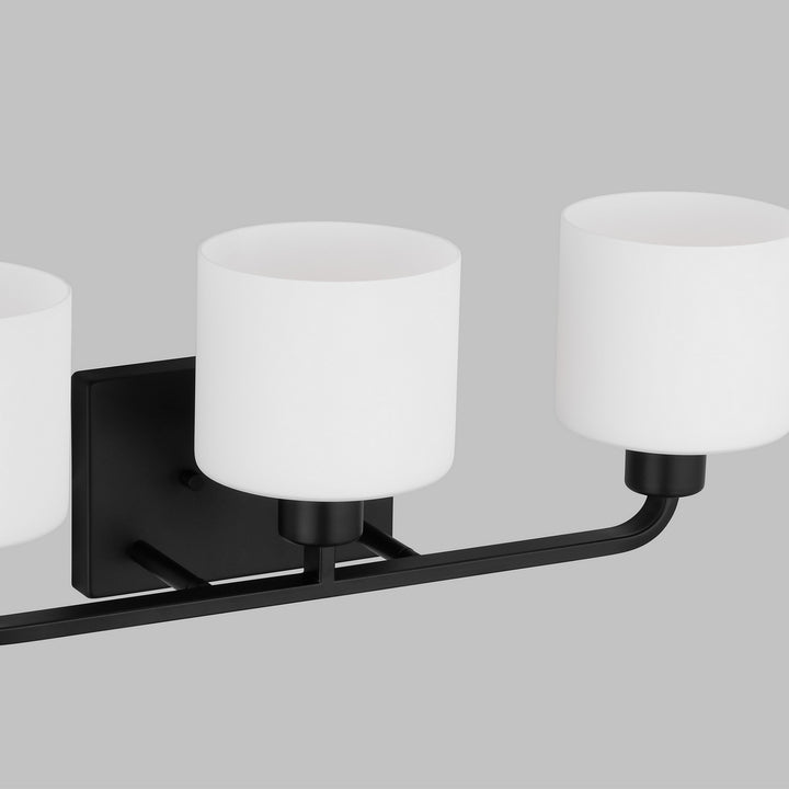 Generation Lighting Canada - 4428803-112 - Three Light Wall / Bath - Canfield - Midnight Black