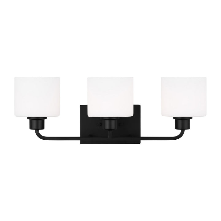 Generation Lighting Canada - 4428803EN3-112 - Three Light Wall / Bath - Canfield - Midnight Black