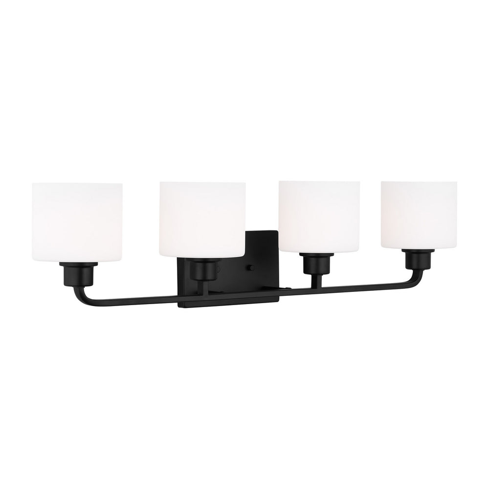 Generation Lighting Canada - 4428804-112 - Four Light Wall / Bath - Canfield - Midnight Black