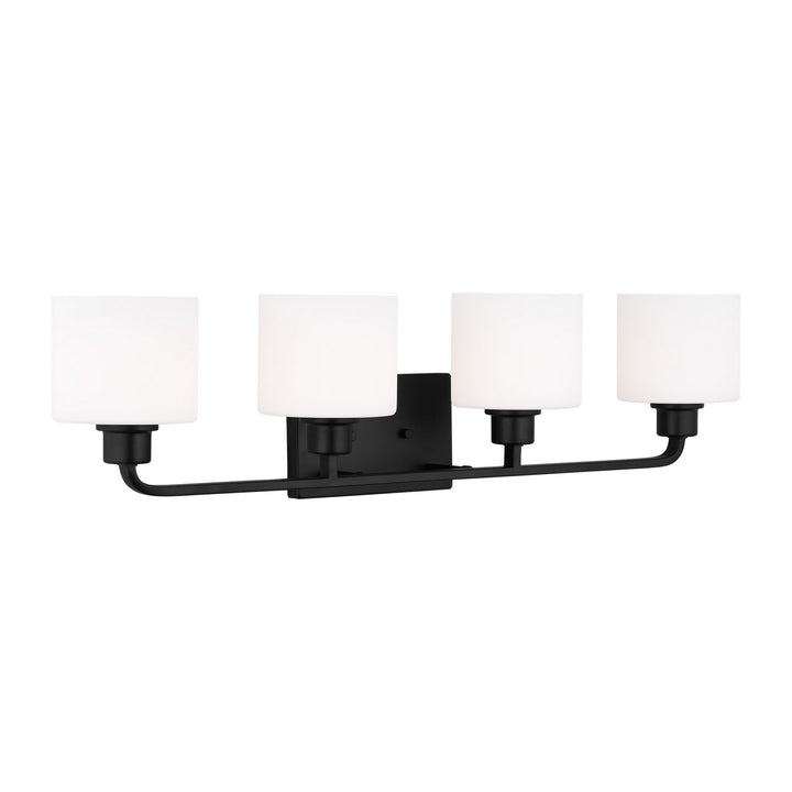 Generation Lighting Canada - 4428804EN3-112 - Four Light Wall / Bath - Canfield - Midnight Black