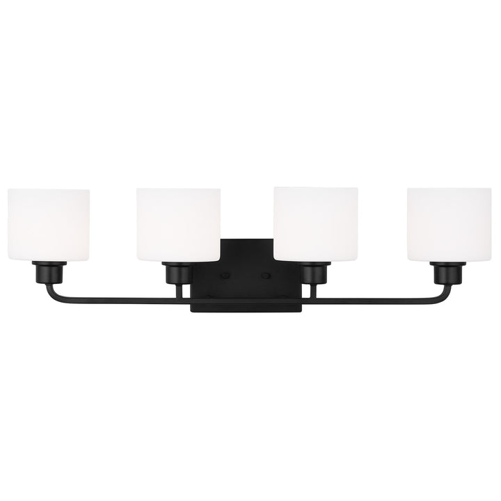 Generation Lighting Canada - 4428804EN3-112 - Four Light Wall / Bath - Canfield - Midnight Black