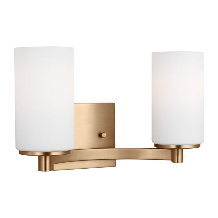 Generation Lighting Canada - 4439102EN3-848 - Two Light Wall / Bath - Hettinger - Satin Brass