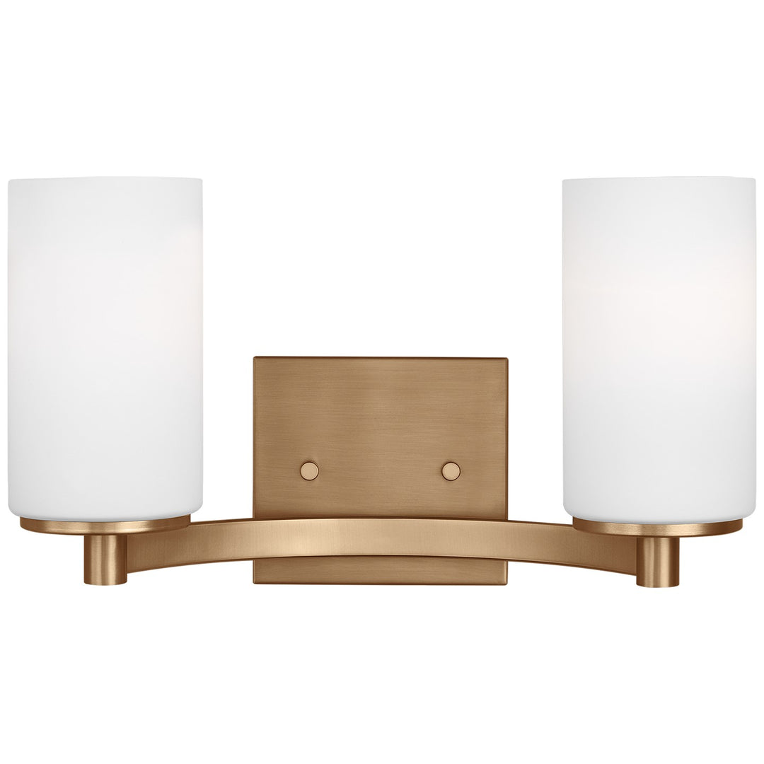Generation Lighting Canada - 4439102EN3-848 - Two Light Wall / Bath - Hettinger - Satin Brass