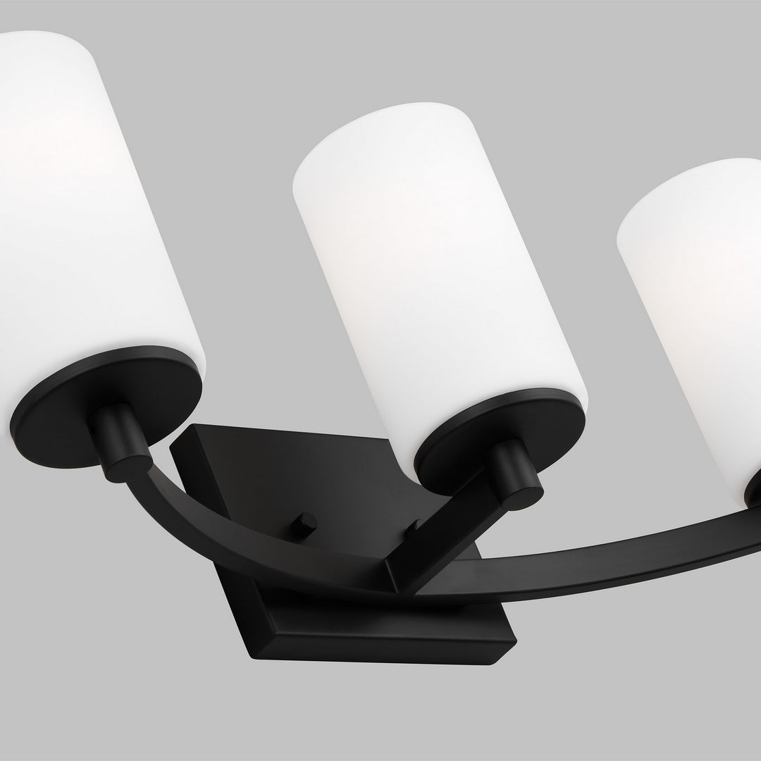 Generation Lighting Canada - 4439103-112 - Three Light Wall / Bath - Hettinger - Midnight Black