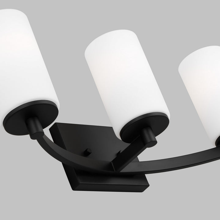 Generation Lighting Canada - 4439103-112 - Three Light Wall / Bath - Hettinger - Midnight Black