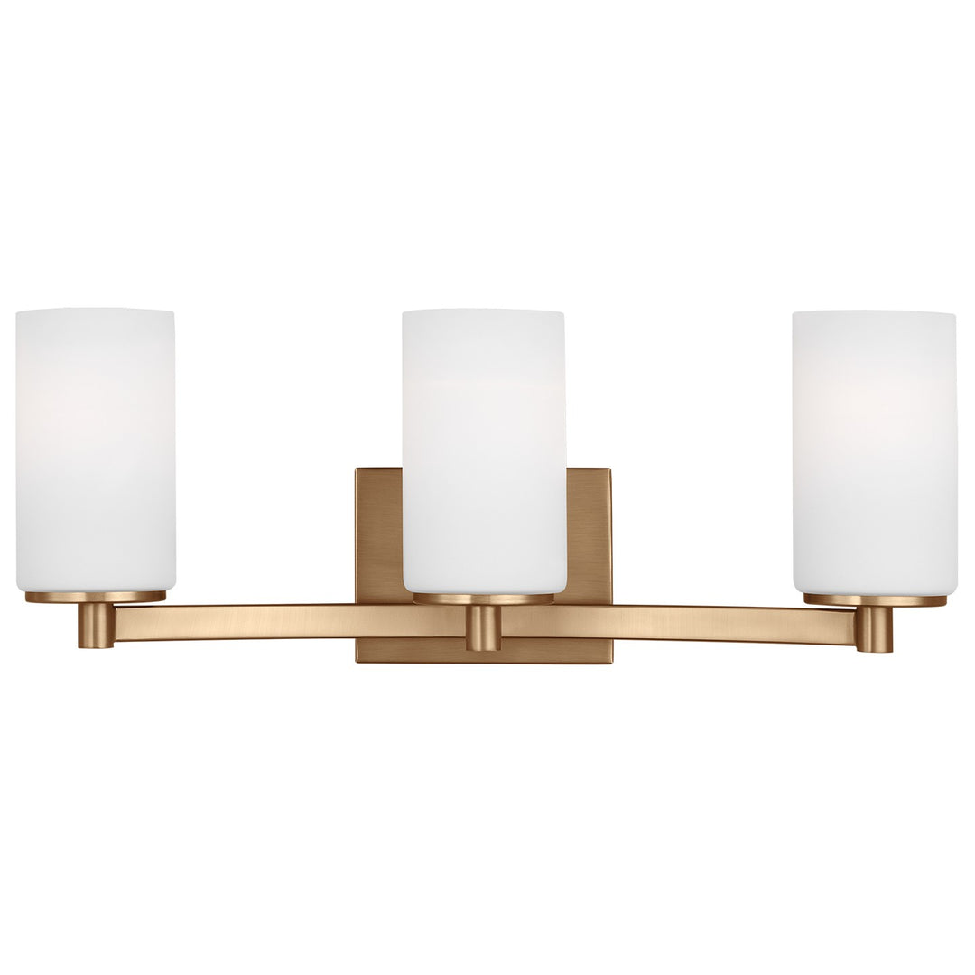 Generation Lighting Canada - 4439103-848 - Three Light Wall / Bath - Hettinger - Satin Brass